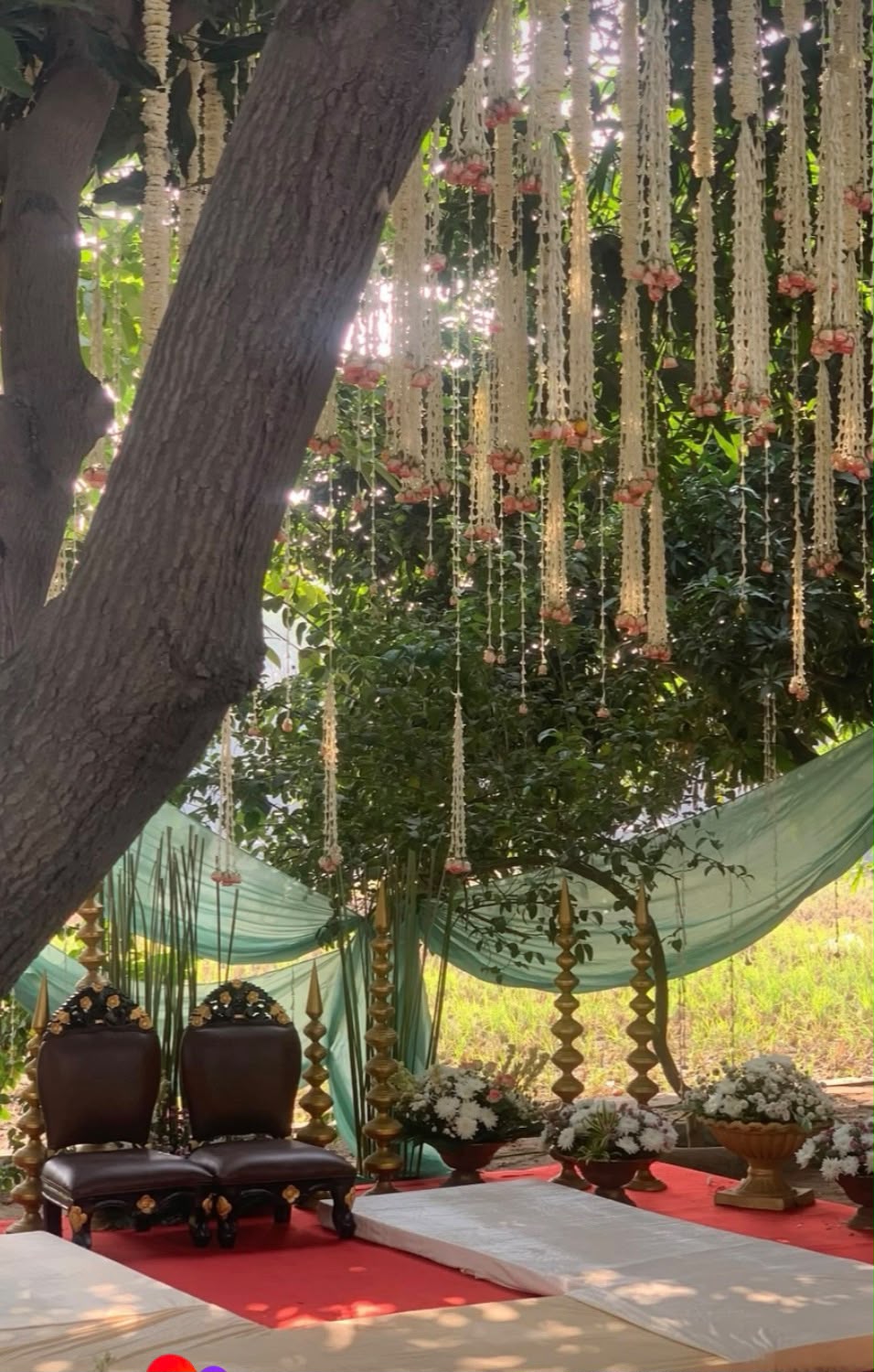 Outdoor wedding celebration at Ametsa